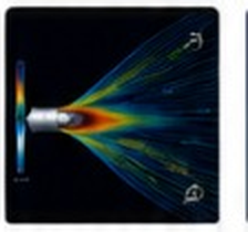CFD flow simulation of a rocket nozzle